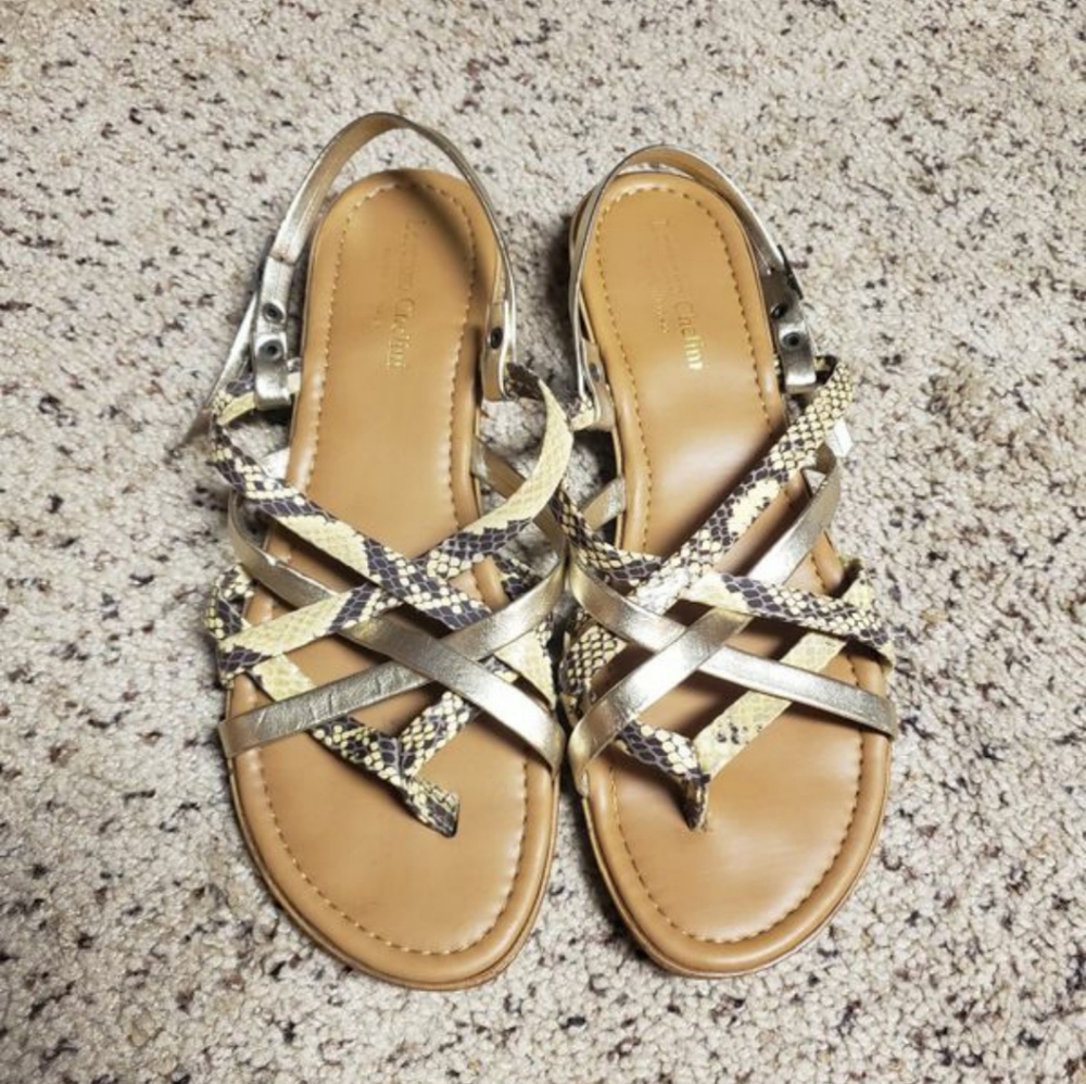 Lorenzo chelini snake skin sandals